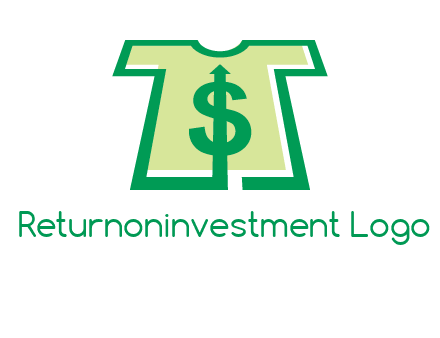 tshirt icon with dollar sign