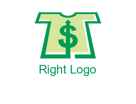 tshirt icon with dollar sign