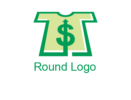 tshirt icon with dollar sign