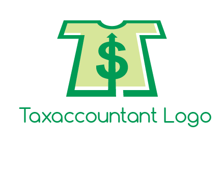 tshirt icon with dollar sign