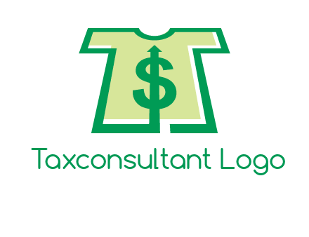 tshirt icon with dollar sign