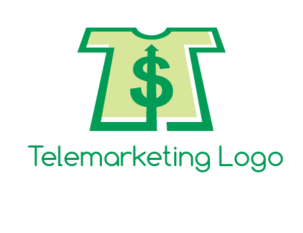 tshirt icon with dollar sign