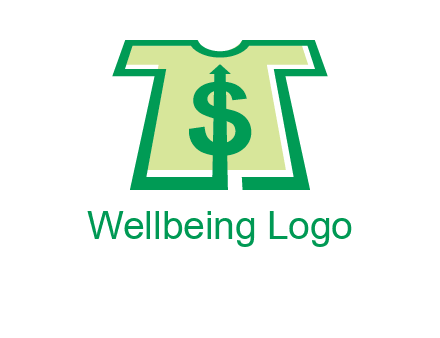 tshirt icon with dollar sign