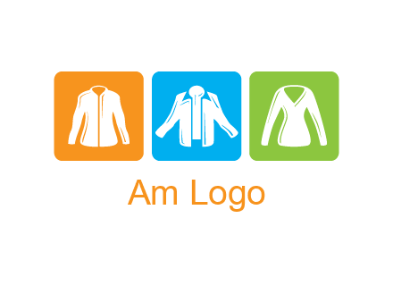 Fashion logo with clothing icons