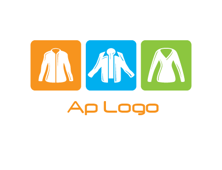 Fashion logo with clothing icons