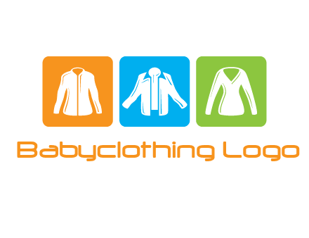 Fashion logo with clothing icons