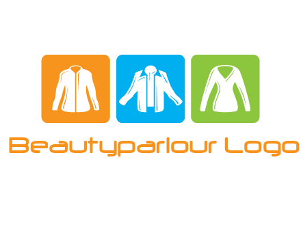 Fashion logo with clothing icons