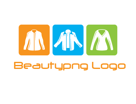 Fashion logo with clothing icons