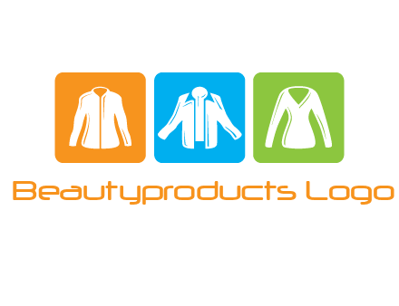 Fashion logo with clothing icons