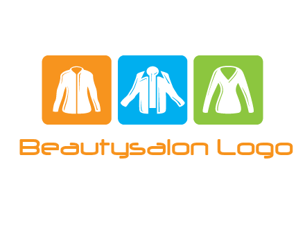 Fashion logo with clothing icons