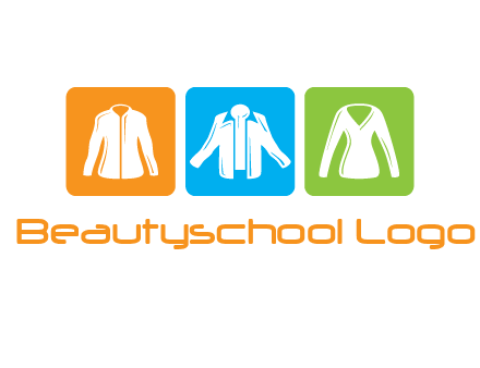 Fashion logo with clothing icons