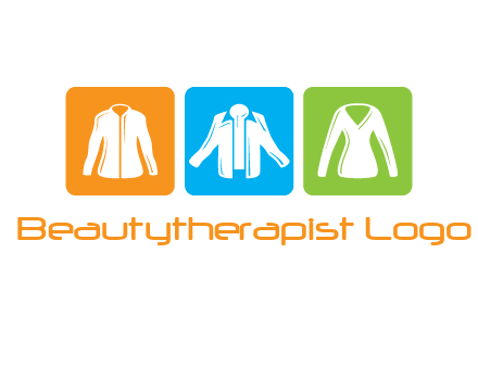 Fashion logo with clothing icons