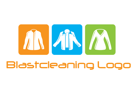 Fashion logo with clothing icons