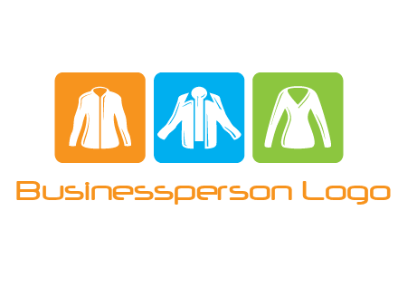 Fashion logo with clothing icons