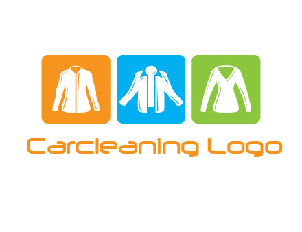 Fashion logo with clothing icons
