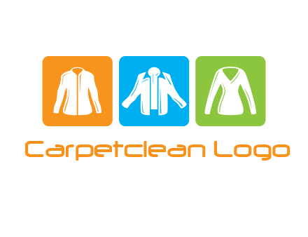 Fashion logo with clothing icons