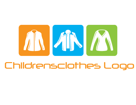 Fashion logo with clothing icons