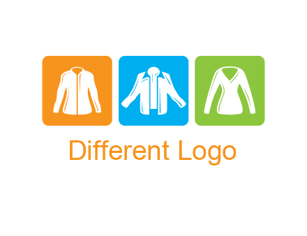 Fashion logo with clothing icons
