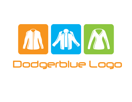 Fashion logo with clothing icons
