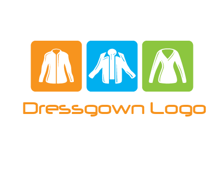 Fashion logo with clothing icons