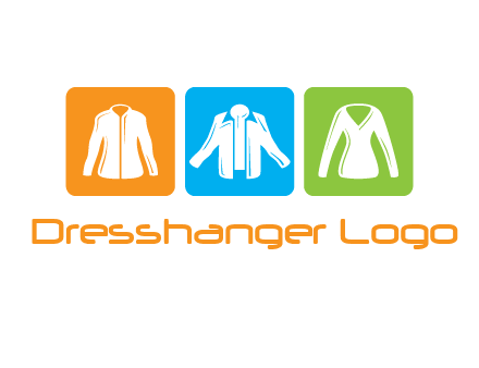 Fashion logo with clothing icons