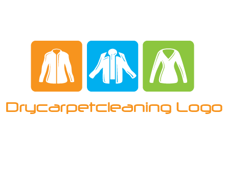 Fashion logo with clothing icons