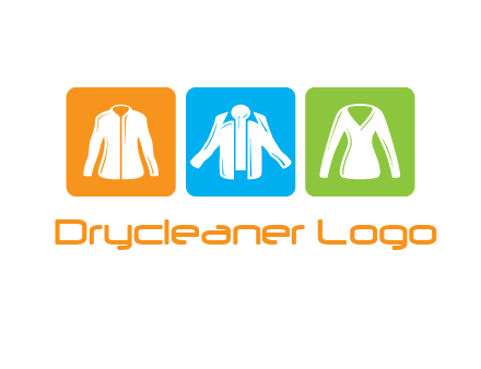 Fashion logo with clothing icons