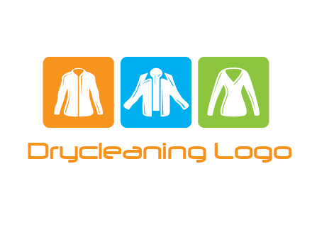Fashion logo with clothing icons
