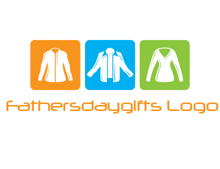 Fashion logo with clothing icons