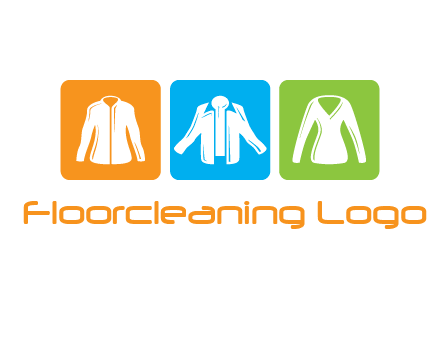 Fashion logo with clothing icons