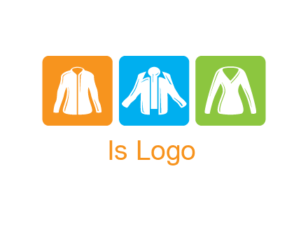 Fashion logo with clothing icons