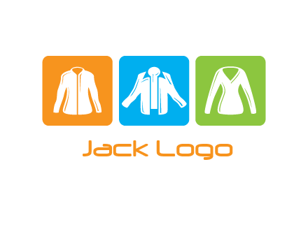 Fashion logo with clothing icons