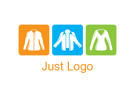 Fashion logo with clothing icons
