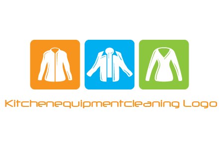 Fashion logo with clothing icons
