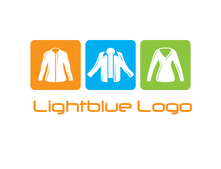 Fashion logo with clothing icons