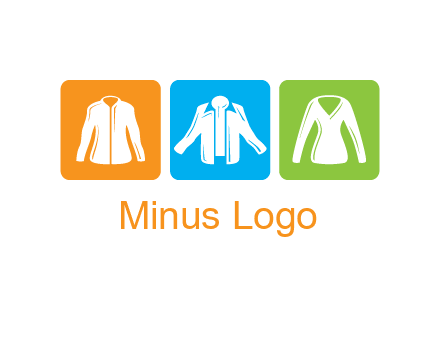 Fashion logo with clothing icons