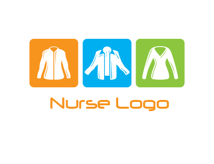 Fashion logo with clothing icons
