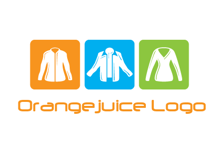 Fashion logo with clothing icons