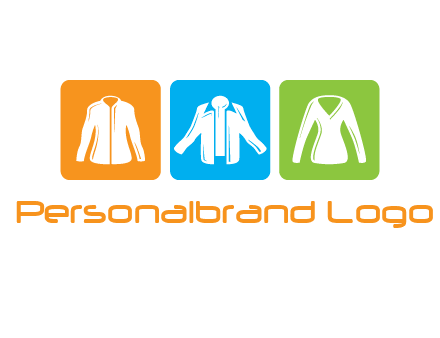 Fashion logo with clothing icons