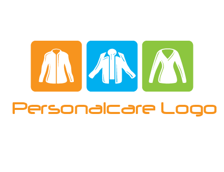 Fashion logo with clothing icons