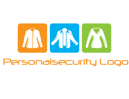 Fashion logo with clothing icons