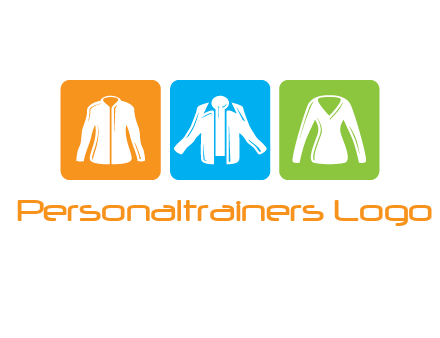 Fashion logo with clothing icons