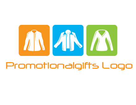 Fashion logo with clothing icons