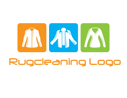Fashion logo with clothing icons
