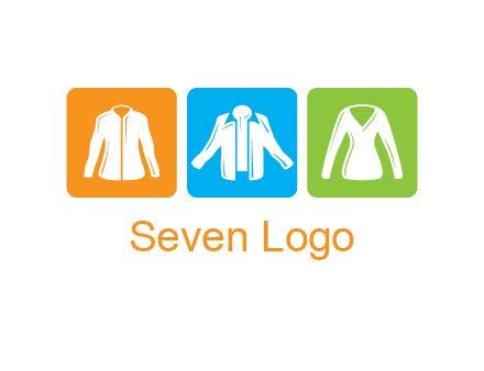 Fashion logo with clothing icons