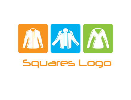 Fashion logo with clothing icons
