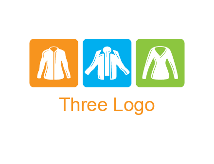 Fashion logo with clothing icons