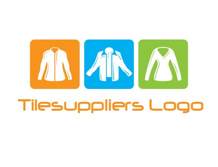 Fashion logo with clothing icons