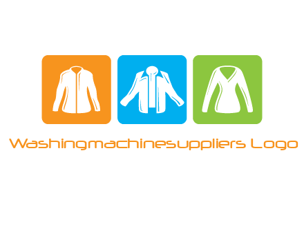 Fashion logo with clothing icons