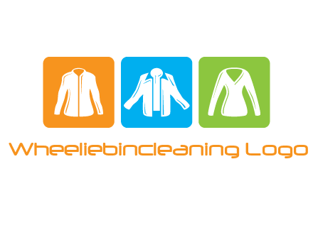 Fashion logo with clothing icons